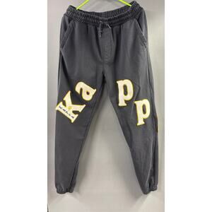 Kappa L Sweatpants Black Varsity Style Sorority Fraternity Black